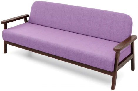 Диван Arsko прямой Флори Б орех рогожка фиолетовая