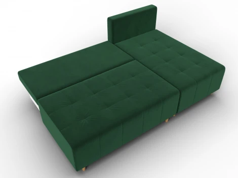 Диван угловой Лига-102 угол универсальный (ДСП,Брус,Фанера,Велюр/Зеленый) Лига Диванов 134791