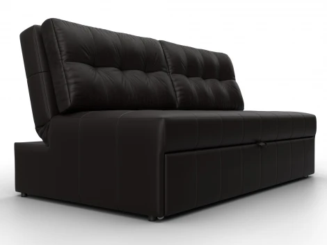 Диван прямой Лига-107 (160) (ЛДСП,Брус,Фанера,Экокожа/Коричневый) Лига Диванов 134933