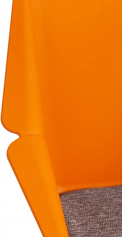 Стул DORO (mod. 8088) пластик/металл/ткань , 61,5 х 55 46 89 см Orange (Оранжевый) 90988 / Grey (Серый) 1509 Tetchair 15527