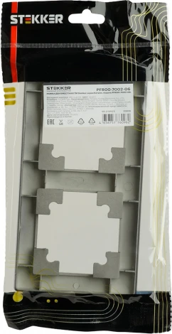 Рамка на 2 поста (графит) Stekker Катрин 39808