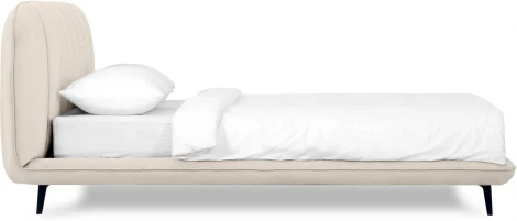 Кровать Amsterdam ОГОГО (арт.750822), (Велюр/Бежевый)