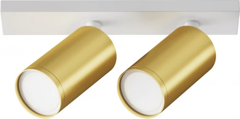 Потолочный светильник FOCUS S GU10 2x10Вт Maytoni Technical C051CL-U-2WMG (220V, круглые)
