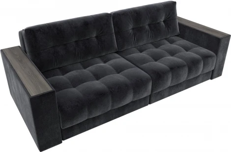 Диван прямой с декором Лига-049 НПБ Лига Диванов (Велюр) арт.128407