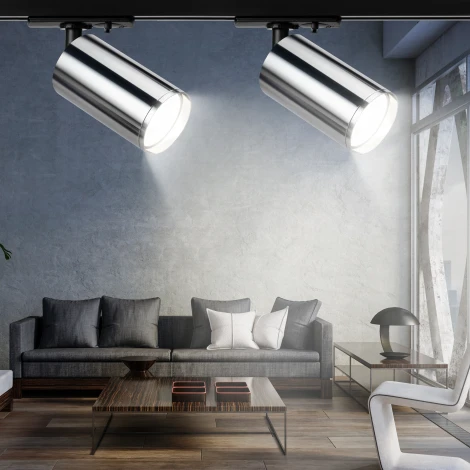 Трековый светильник ЭРА TR39-GU10 СН (220V, круглые)