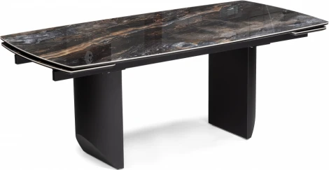 Керамический стол Woodville Маре 200(260)х100х77 neodom titanium lawa nero / черный арт.588045