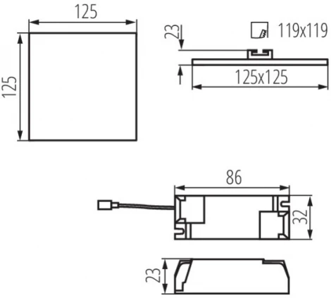 Точечный светильник светодиодный Kanlux AREL 29587