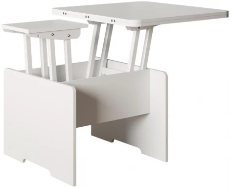 Стол-трансформер Woodville Престиж белый 402960