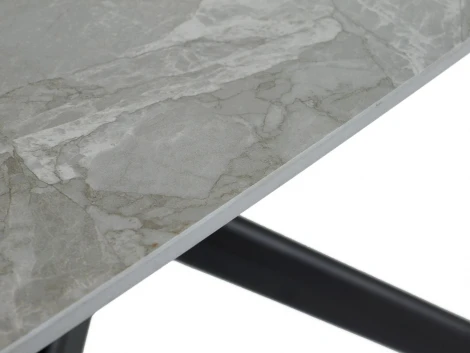 Раскладной обеденный стол Loon ОГОГО Обстановочка! (Керамика/Серый,Черный) арт.926794