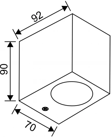 Архитектурная подсветка Escada 30007 30007W/01 GU10*5W IP54 Black (220V, куб)