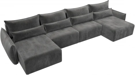 Диван П-образный Лига-051 НПБ Лонг Лига Диванов (Велюр) арт.128693