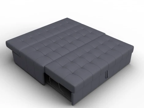 Диван прямой Лига-107 (160) (ЛДСП,Брус,Фанера,Экокожа/Серый) Лига Диванов 134935