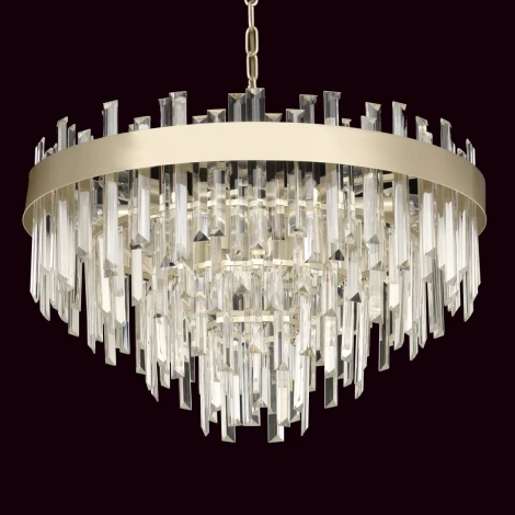 Подвесная люстра Citilux Лаура CL301292 (220V, хрусталь, на цепи, круглые)