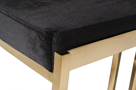 Барный стул Garda Decor GY-B8216GOLD-BL (Золото/Черный)
