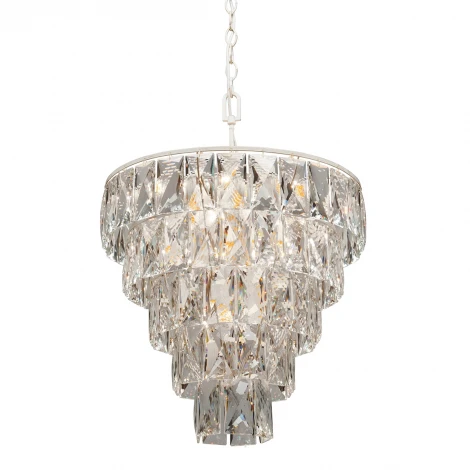 Подвесная люстра Vitaluce V5262-0/20+1 (220V, хрусталь, на цепи, круглые)