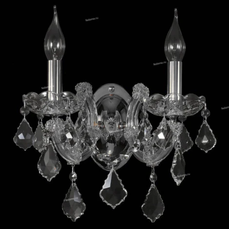 Crystal Lux Ines AP2 CHROME/TRANSPARENT