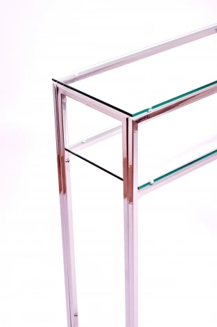 Консольный стол AllConsoles 1044-CS clear серебряный