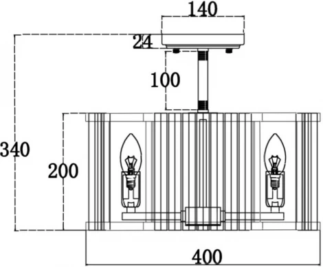 Потолочная люстра на штанге Maytoni Solar MOD087CL-04G (220V, свеча, круглые)