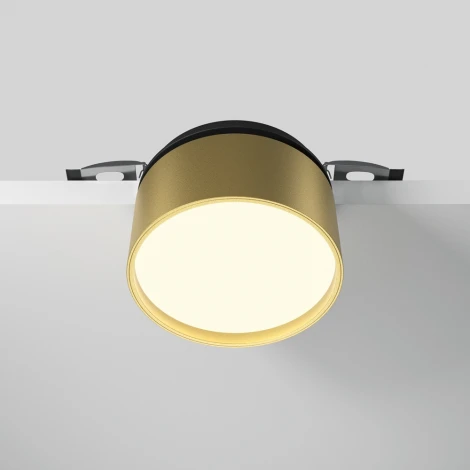 Встраиваемый светильник Maytoni Onda DL024-12W3K-BMG (LED, 220V, круглые)