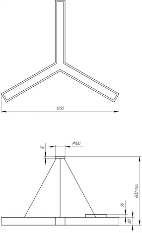 Подвесной светильник светодиодный ЭРА SPO-144-W-40K-066 (220V, на тросе, IP40)