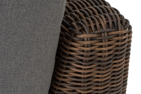 "Капри" модуль диванный прямой с подушками, цвет коричневый 4SIS арт.УТ-00009391