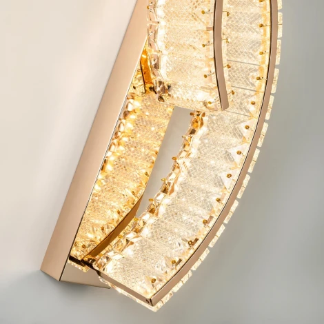 Бра светодиодное хрустальное с регулировкой цветовой температуры Modelux MODELUX ML.756.02 GD