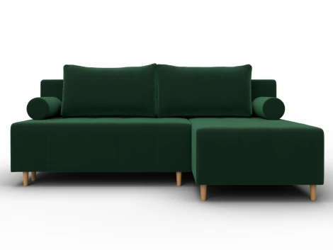 Диван угловой Лига-102 угол универсальный (ДСП,Брус,Фанера,Велюр/Зеленый) Лига Диванов 134791