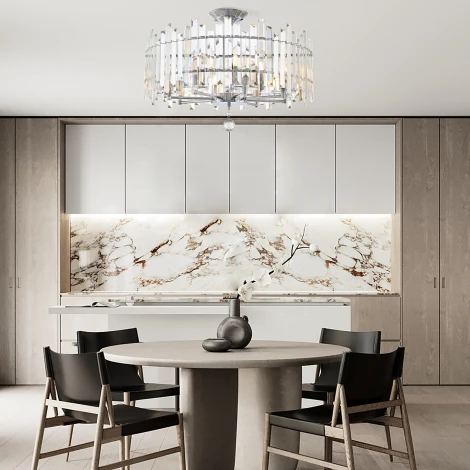 Потолочная люстра на штанге Arte Milano Sorrento-2409 372409/8/100/570 CR (220V)