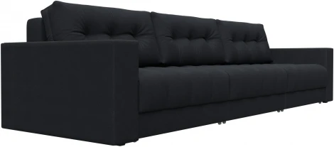 Диван прямой с декором Лига-049 НПБ Лонг Лига Диванов (Замша) арт.128442