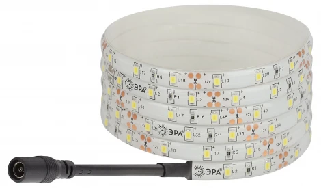 Комплект светодиодной ленты 12V 5м белый холодный ЭРА 2835kit-4,8-60-12-IP65-6500-5m