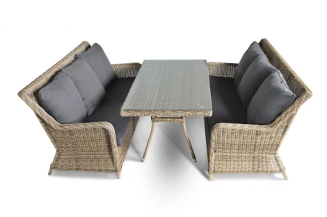 Обеденная группа из искусственного ротанга 4SIS Кортадо KOR2S3T-3-SET