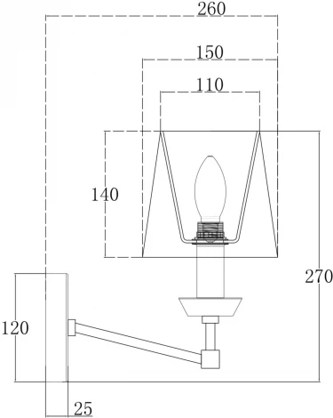 Бра Maytoni Beira MOD064WL-01N