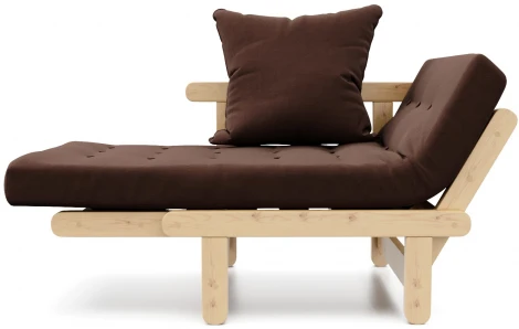 Кресло Arsko Сламбер сосна коричневый велюр