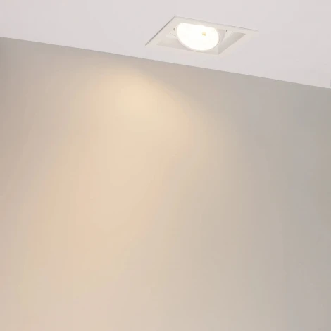 Встраиваемый светильник светодиодный MS-VORTEX-BUILT-S140x140-30W Warm3000 (WH-WH, 50 deg, 230V) (Arlight, IP20 Металл) 057924