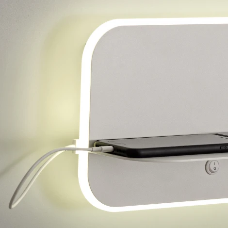 Настенный светодиодный светильник с выключателем и USB-портом Lanzarote 6875 IP20