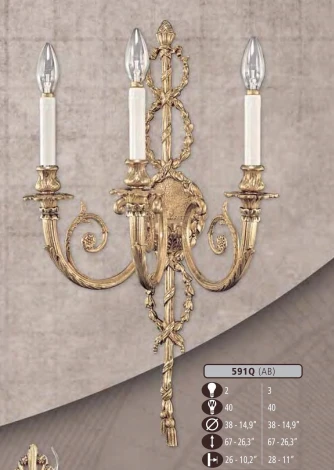 Бра Riperlamp 591Q 591Q/2 AB