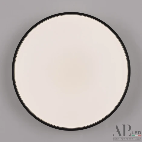 Потолочный светильник круглый светодиодный с пультом APL LED Toscana 3315.XM302-2-328/18W Black (220V, круглые)