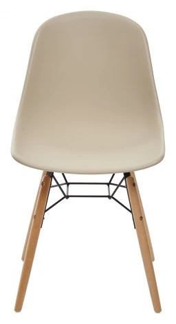 Обеденный стул M-City BONNIE 292-DPP бежевый с деревянными ножками