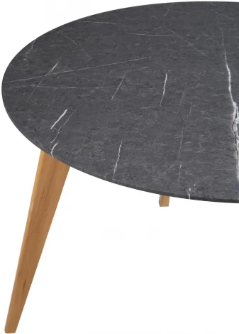 Стол R-Home Лунд круглый д.960 Мрамор Графит