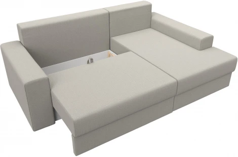 Диван угловой Майами правый угол (Бежевый/Рогожка) Лига Диванов арт.121157