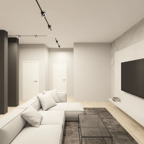 Трековый светильник 220 Denkirs Smart Linear DK8027-BK (LED, пульт управления, круглые)