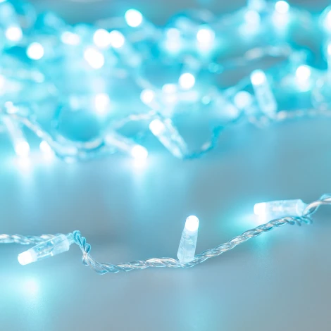 Светодиодная гирлянда ARD-STRING-CLASSIC-20000-CLEAR-200LED-SYNC RGB (230V, 13W) (IP65)