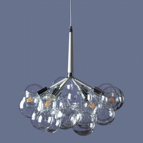 Подвесная люстра Loft IT Bunch 10048/6 White (220V, на проводе, шарики)