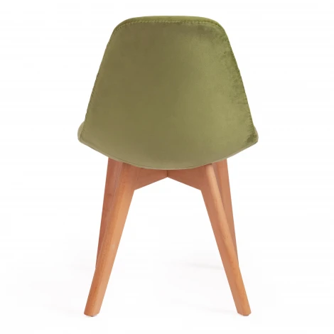 Стул CINDY SOFT (mod. C1021F1) серый (HLR 24)/натуральный (вельвет/дерево)