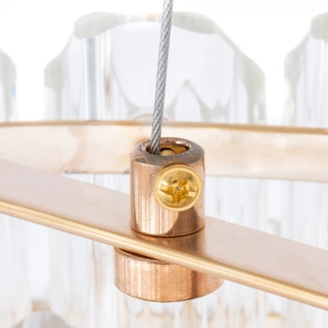 Подвесная люстра Arte Lamp Jastin A2848SP-5GO (220V, хрусталь, на тросе, круглые)