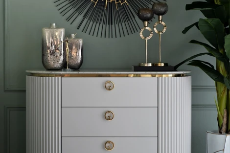 Комод LUCIANO 117*47*110см Garda Decor арт.77IP-GD010-KOM