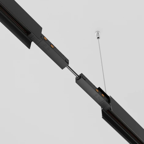 Коннектор питания прямой гибкий 5см Exility черный (магнитный) Maytoni Technical TRA034CPC-42B-5 (48V)