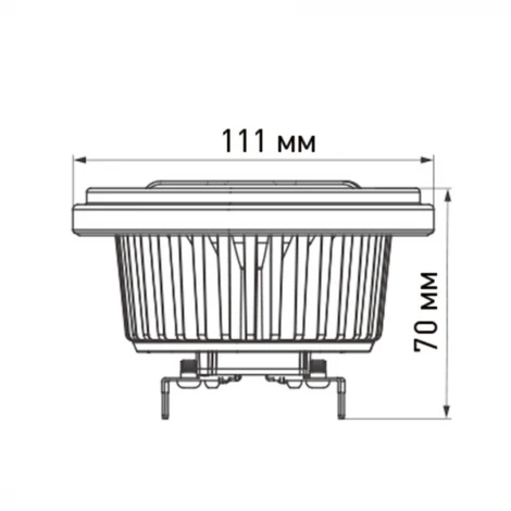 Лампочка светодиодная таблетка прозрачная G53 15W 4000K Arlight FORT 026882