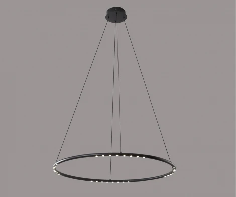 Подвесной светильник диммируемый Kink Light Магни 08557-80,19 черный Led 35W с пультом ДУ (220V, на тросе, кольцо)
