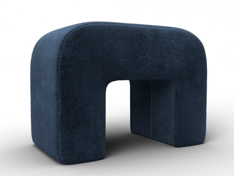Пуф 008 (ДСП,Брус,Фанера,Велюр/Синий) Лига Диванов 132384
